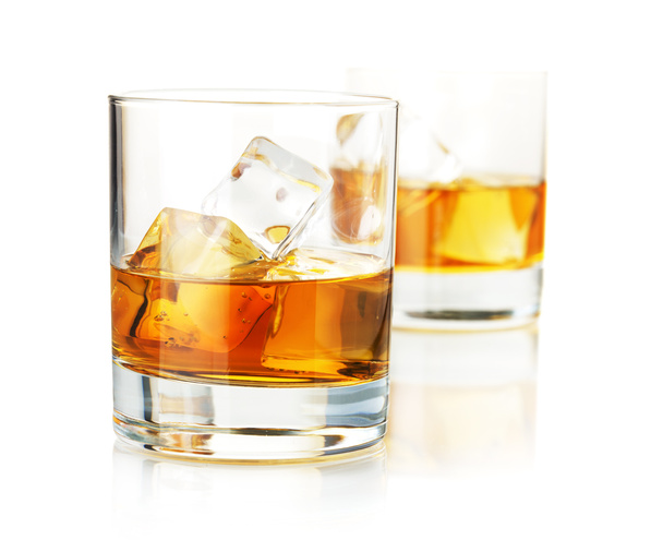 dvě whisky brýle - Fotografie, Obrázek