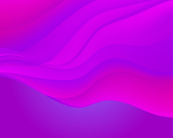 Абстрактный фиолетовый, волнистый фон. Цветная поверхность градиента свечения для дизайна
. - Вектор,изображение