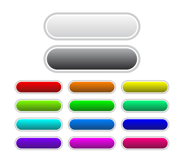 Set of buttons - Vector, afbeelding