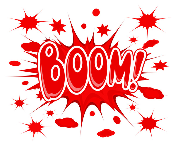 Boom explosion icon - Vector, Image