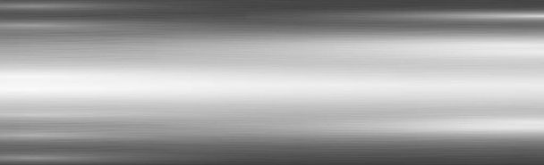 Textura panorama de metal plateado con reflexión - Vector, Imagen