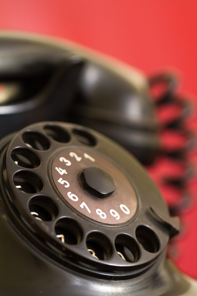 Rotary Dial of Vintage Phone - Fotoğraf, Görsel