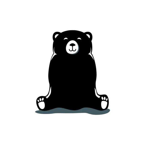 modèle vectoriel de conception de logo d'entreprise ours noir
 - Vecteur, image