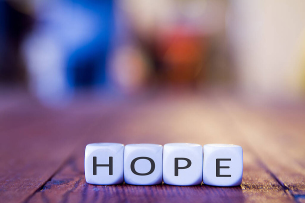 word hope on an abstract way - Фото, зображення