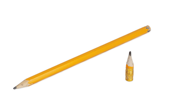 оранжевый длинный и короткий карандаши
 - Фото, изображение