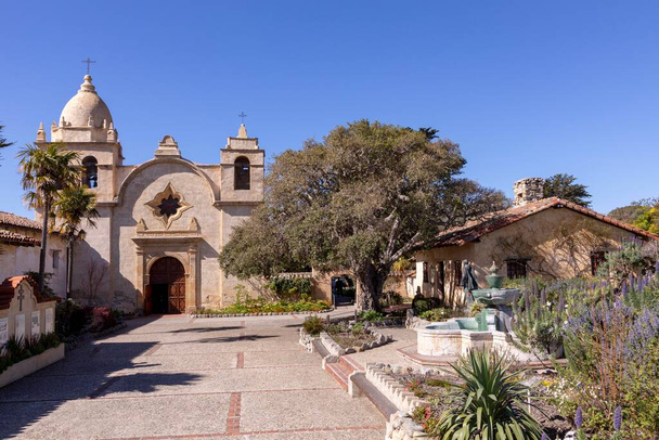 outside view of Carmel mission in Carmel - Photo, Image