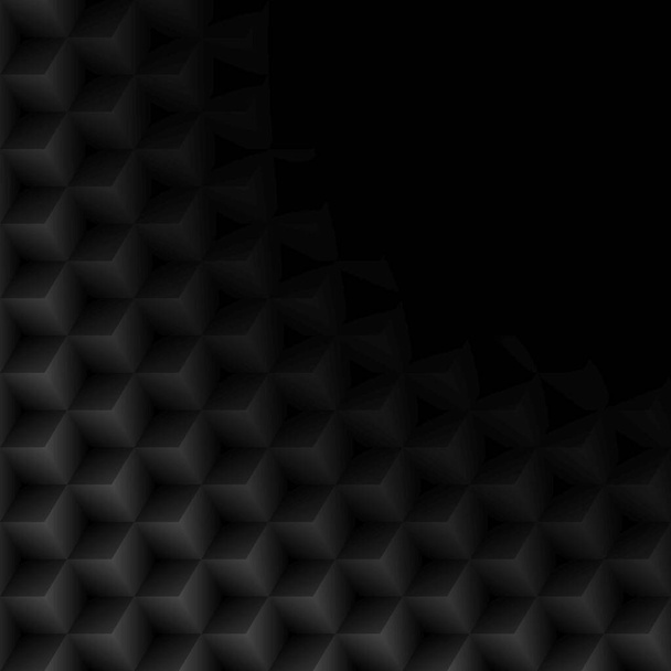 black geometric background with copy space - Vector, Image