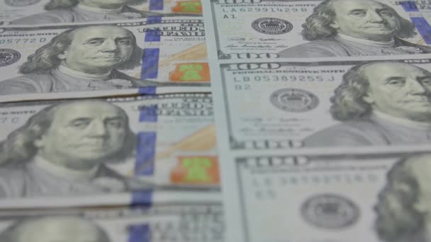 Franklin on 100 Dollars Bills - Footage, Video