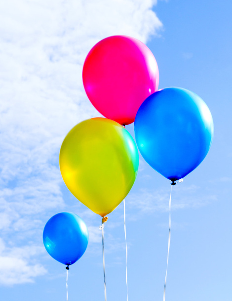 Multicolored balloons - Фото, изображение