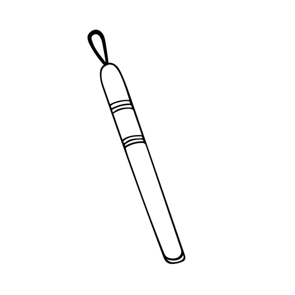 Vidal loop for manual cleaning of problem skin place. The concept of cosmetology, skin care. Vector single element in doodle style. - Vector, Image
