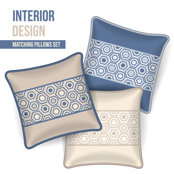 Conjunto de almohada decorativa
 - Vector, Imagen