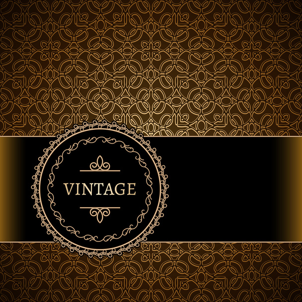 Vintage gold background - Vetor, Imagem