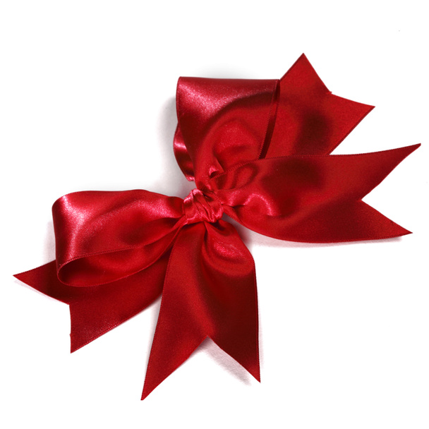 Red satin bow - Photo, Image