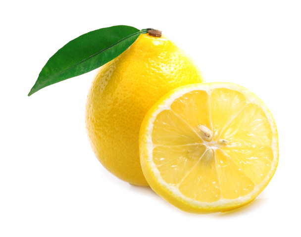 Ripe lemon isolated. - Photo, Image