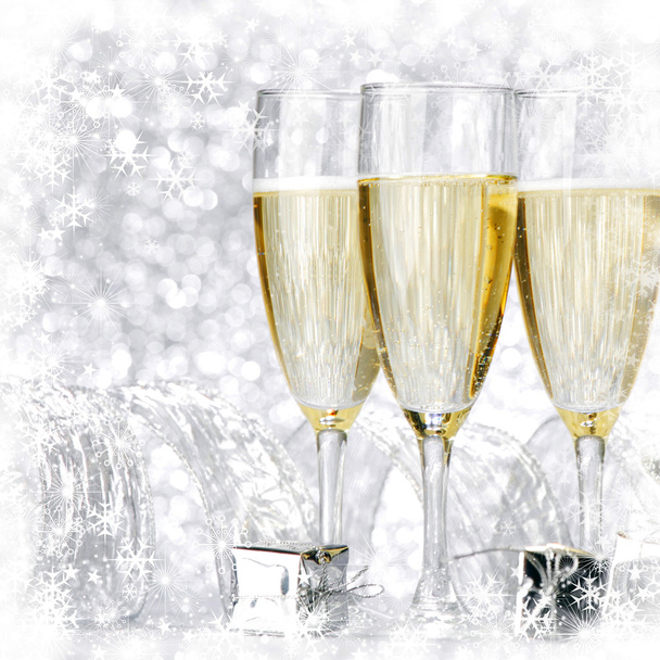 New year champagne - Fotoğraf, Görsel