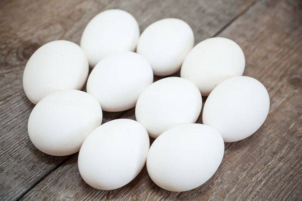 Chicken raw eggs - Foto, afbeelding