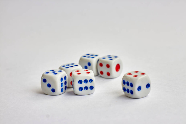 dice placed on white background - Photo, Image