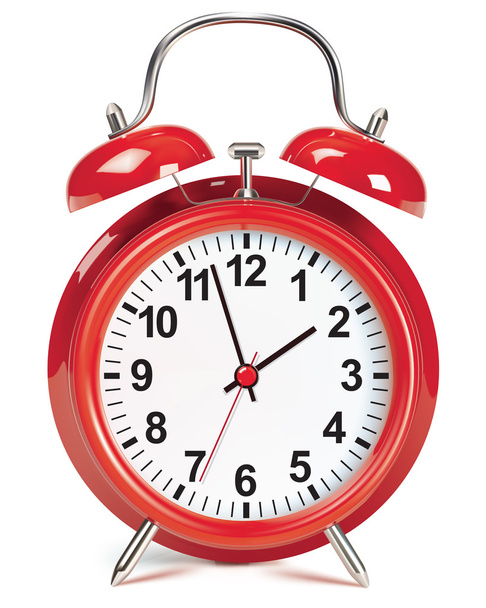 Alarm clock isolated on white. Vector illustration - Vector, Image