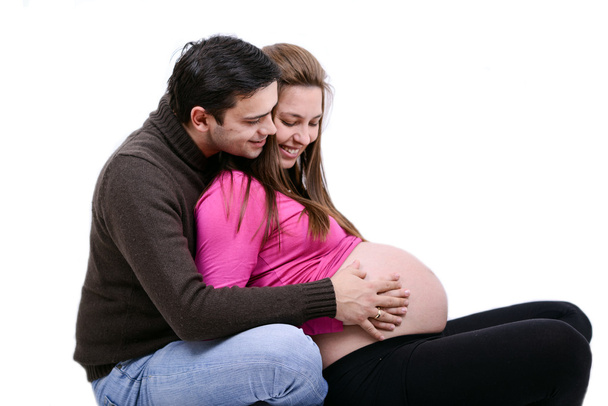 Young pregnant couple - Zdjęcie, obraz