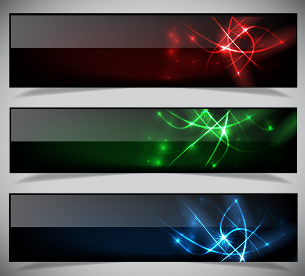 Bright abstract banners collection. - Vector, afbeelding