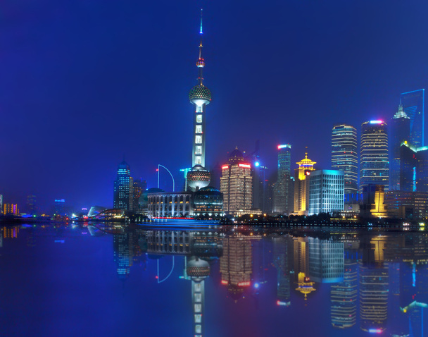 Nachtansicht von Shanghai - Foto, Bild