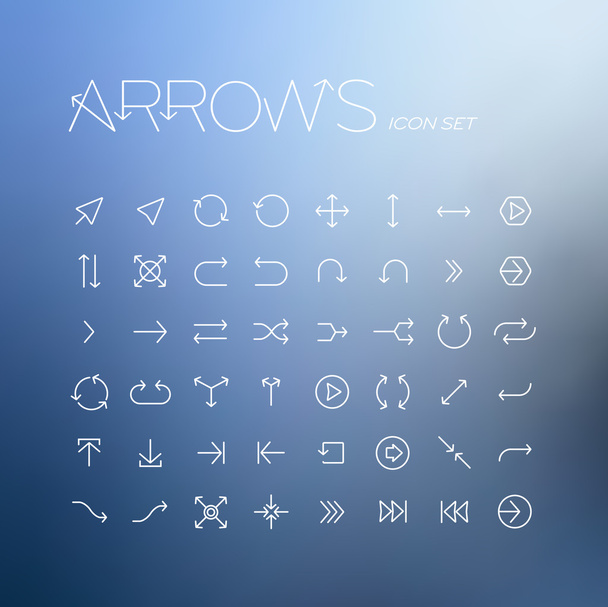 Vector arrows icon set - Vector, Image