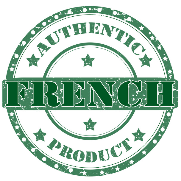 French-stamp - Vector, Image