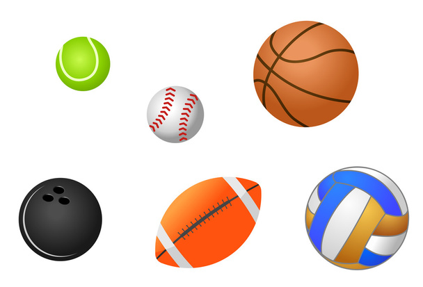 Sport balls - Vector, Image