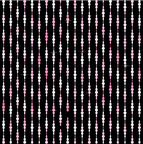 Pink curtains, part 4 - Vector, Image