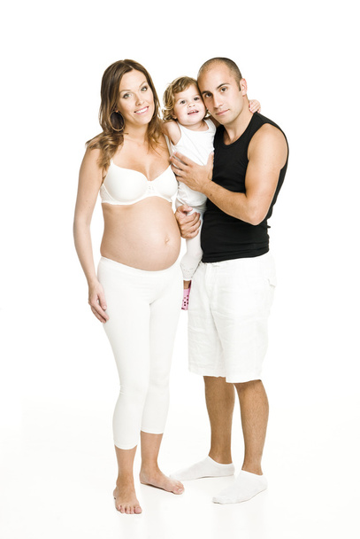 Pregnant woman with her family - Fotó, kép