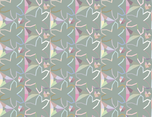 Seamless geometric ornamental pattern. Abstract background. - Вектор,изображение