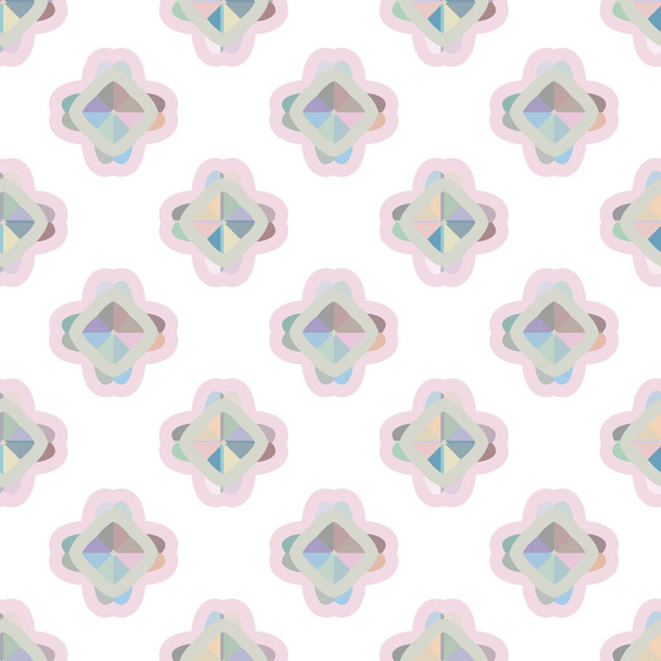 Seamless geometric ornamental pattern. Abstract background. - Vetor, Imagem
