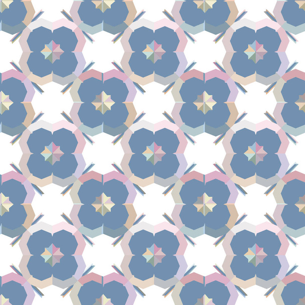 Seamless geometric ornamental pattern. Abstract background. - Vetor, Imagem