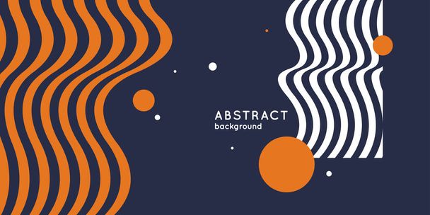Trendy abstract background. Composition of amorphous forms and lines. - Vector, Image