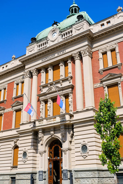 Belgrad / Serbien - 16. Mai 2020: Serbisches Nationalmuseum, das größte und älteste Museum in Belgrad, Serbien - Foto, Bild