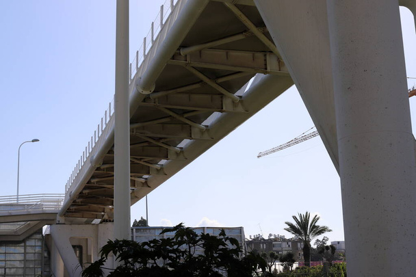 puente - una estructura artificial construida en un parque forestal de la ciudad en el norte de Israel
  - Foto, Imagen