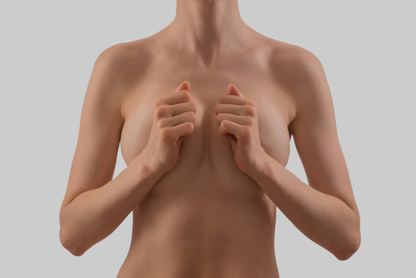 Beautiful women breast and plasic surgery - Fotoğraf, Görsel