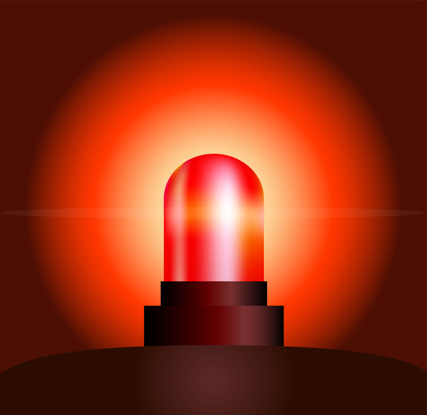 Červené světlo - Vektor, obrázek