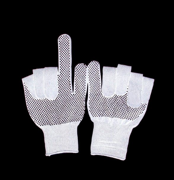 beyaz işçi eldiven - Fotoğraf, Görsel