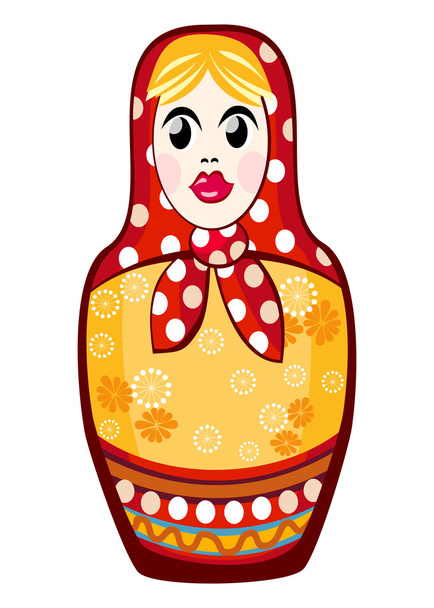 Russian Nested Doll - Διάνυσμα, εικόνα