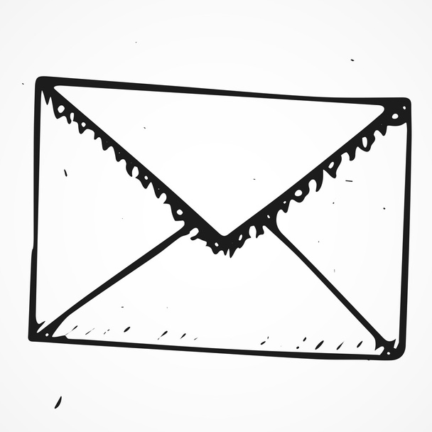 Hand drawn envelope - Vector, Image