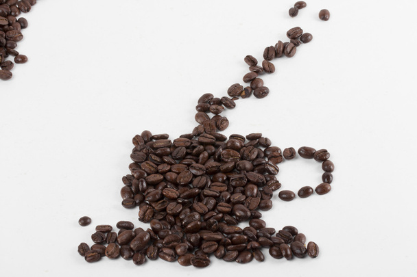 Coffee on the white background - Foto, Imagen
