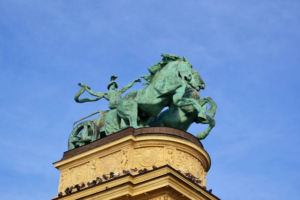 Heroes square in Budapest - Photo, Image