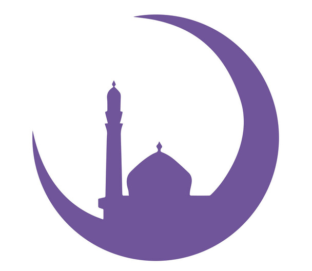 Islam symboli kuun moskeija vektori
 - Vektori, kuva