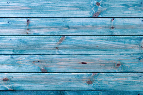 The old blue wood texture with natural patterns. - 写真・画像