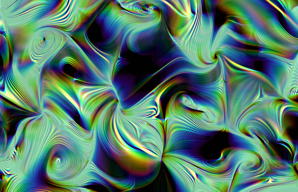  psychedelisch gekleurde trippy grazy vloeistof - Foto, afbeelding