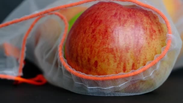 net bag for fruits and vegetables - Footage, Video