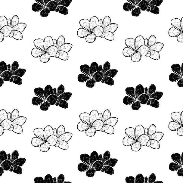 Elegant seamless pattern with flowers, design elements. Floral  pattern for invitations, cards, print, gift wrap, manufacturing, textile, fabric, wallpapers - Vektor, Bild