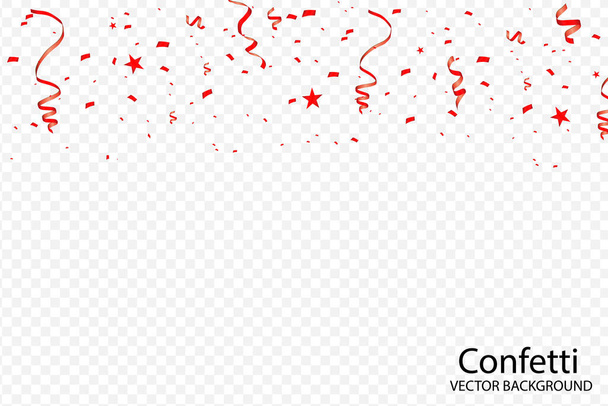 Vector confetti. Festive illustration. Party popper isolated on white background - Vector, Image