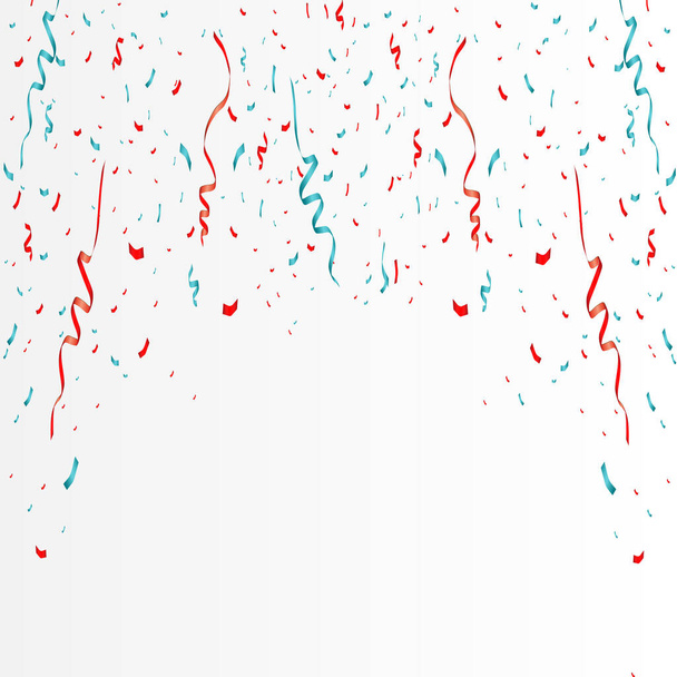 Vector confetti. Festive illustration. Party popper isolated on transparent background - Vector, Image